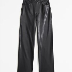 Abercrombie Vegan Leather High Rise Loose Pant